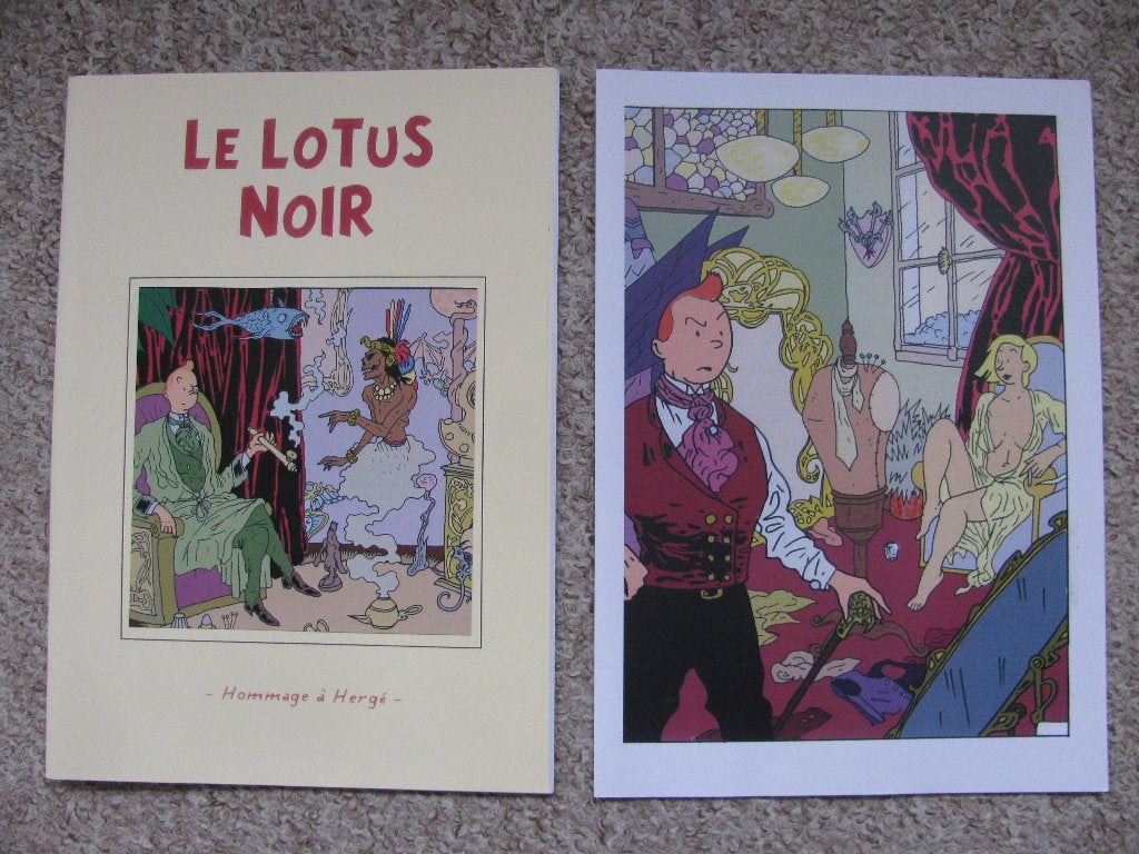 Kuifje / Tintin - Le Lotus Noir - softcover -hommage à Hergé, Une BD, Enlèvement ou Envoi, Neuf, Herge