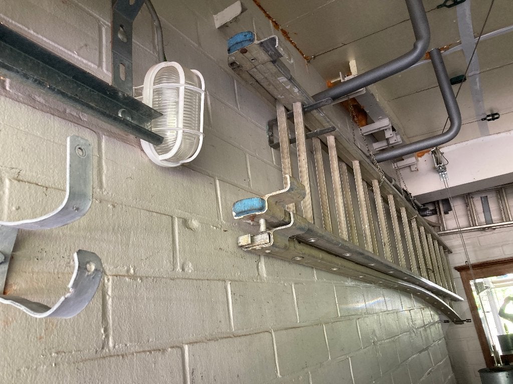 Aluminium ladder, Doe-het-zelf en Bouw, Ladders en Trappen, Ophalen, Gebruikt, Ladder, Opvouwbaar of Inschuifbaar