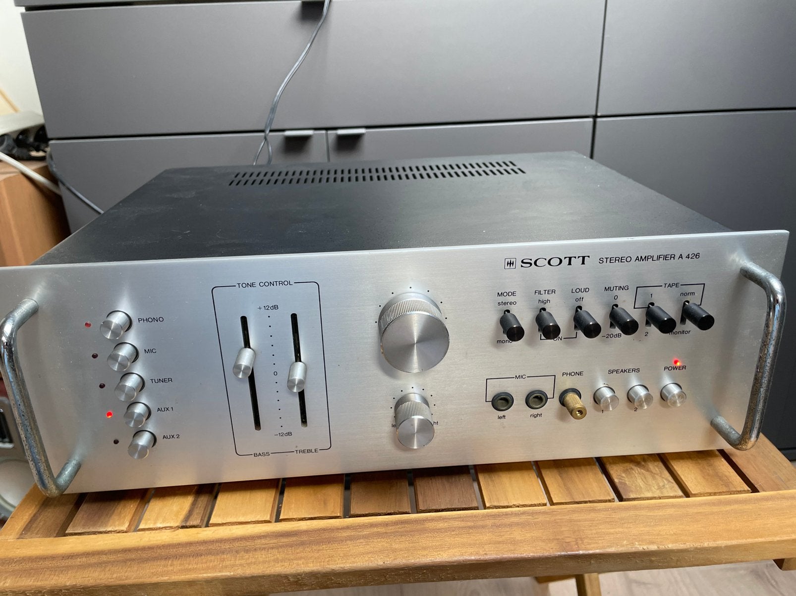 Versterker SCOTT A426, Audio, Tv en Foto, Ophalen of Verzenden, Gebruikt, Overige merken