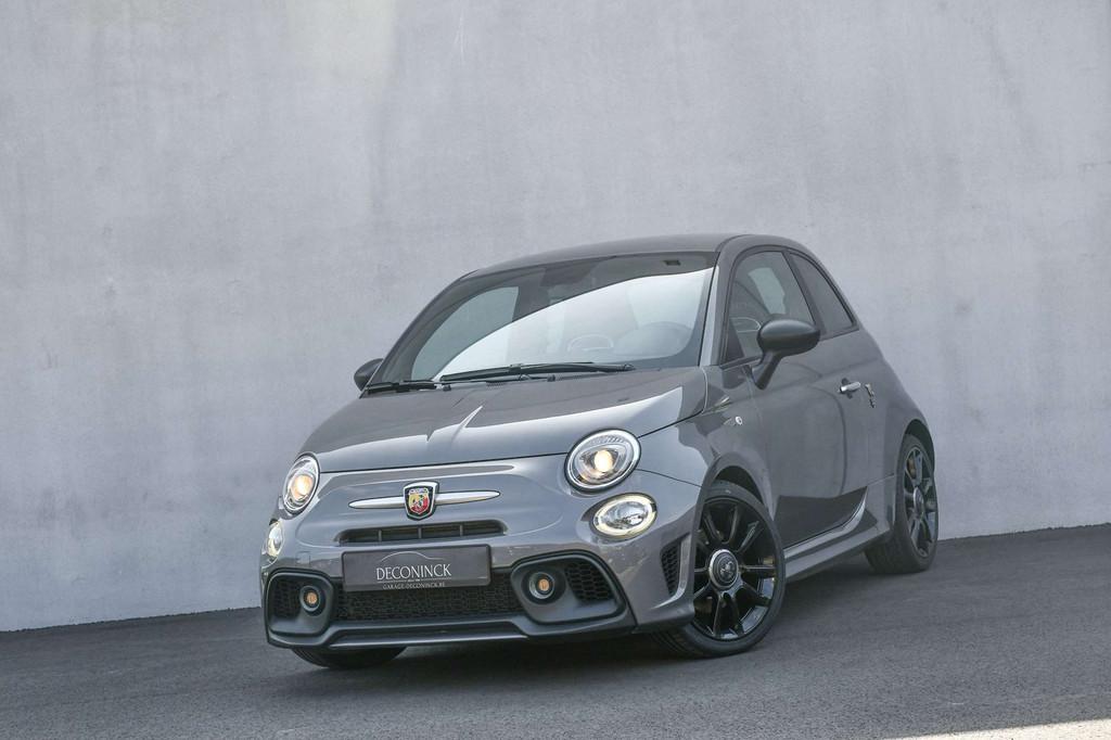 Fiat 500 Abarth 595 *AIRCO*NAVI*BLUETOOTH*SENSOREN*LEDER*, Autos, Cuir, Argent ou Gris, Euro 6, Entreprise