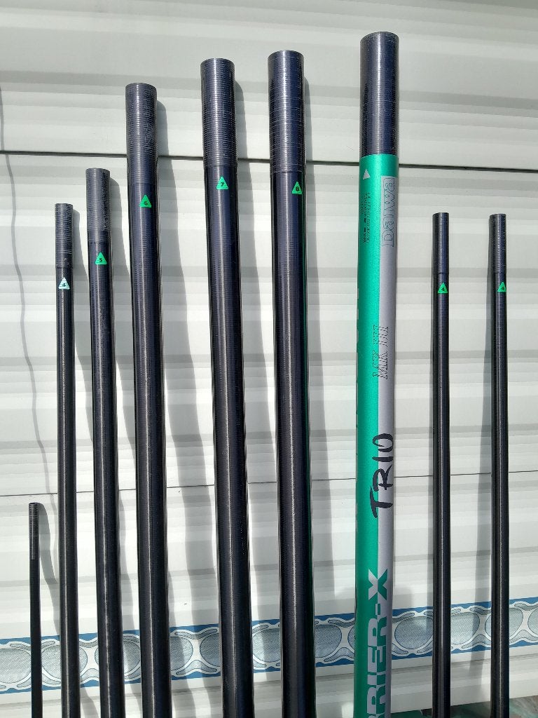 Daiwa hengel 11m met 2 extra topsets, Ophalen, Zo goed als nieuw