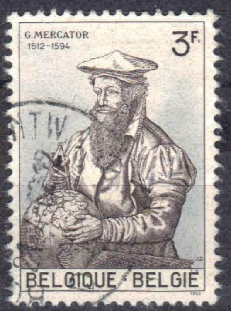 Belgie 1962 - Yvert/OBP 1213 - Mercator (ST), Verzenden, Gestempeld, Gestempeld