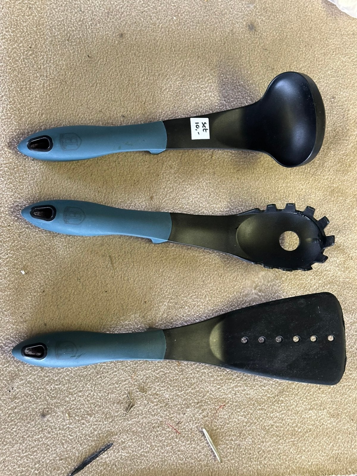 3-delige Berlinger Haus Keukengerei Set – Aquamarine, Kunststof, Ophalen of Verzenden, Zo goed als nieuw, Los bestek