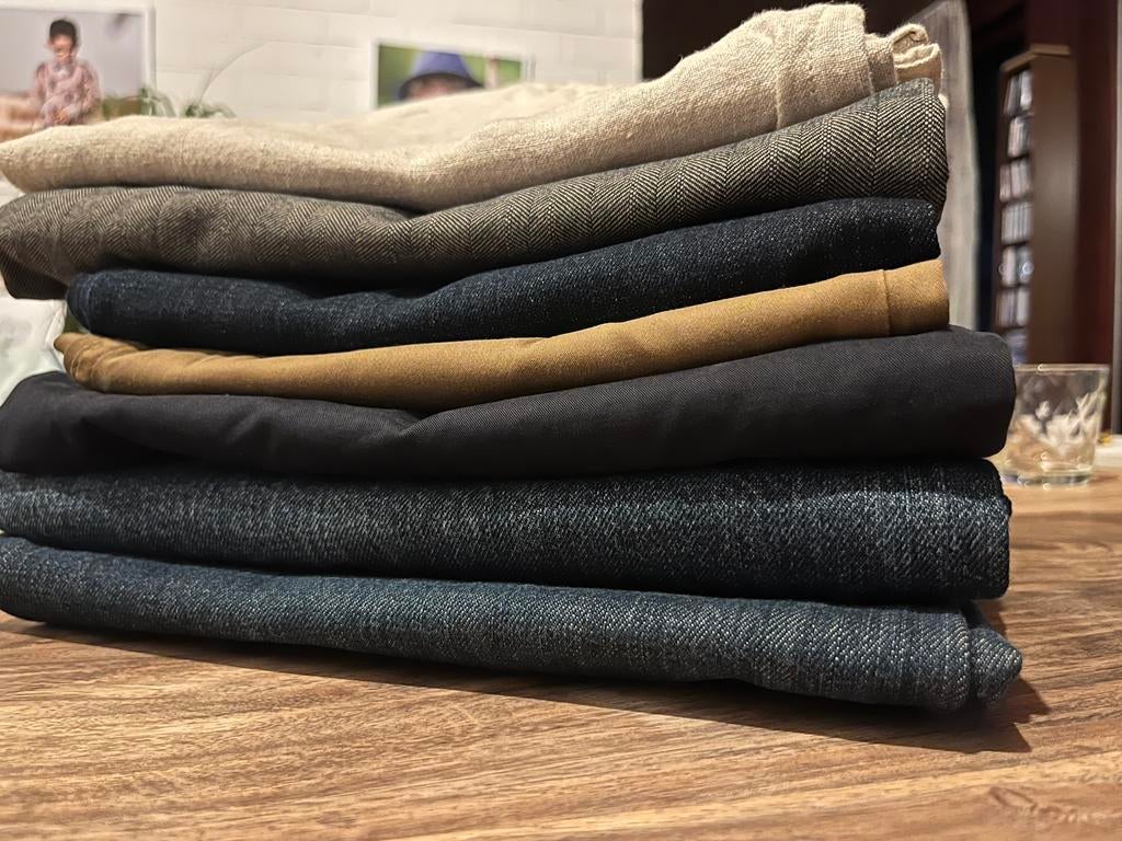 Broeken w30 - 32 Boss Levis Hilfiger, Ophalen, Gedragen, Maat 48/50 (M), Blauw