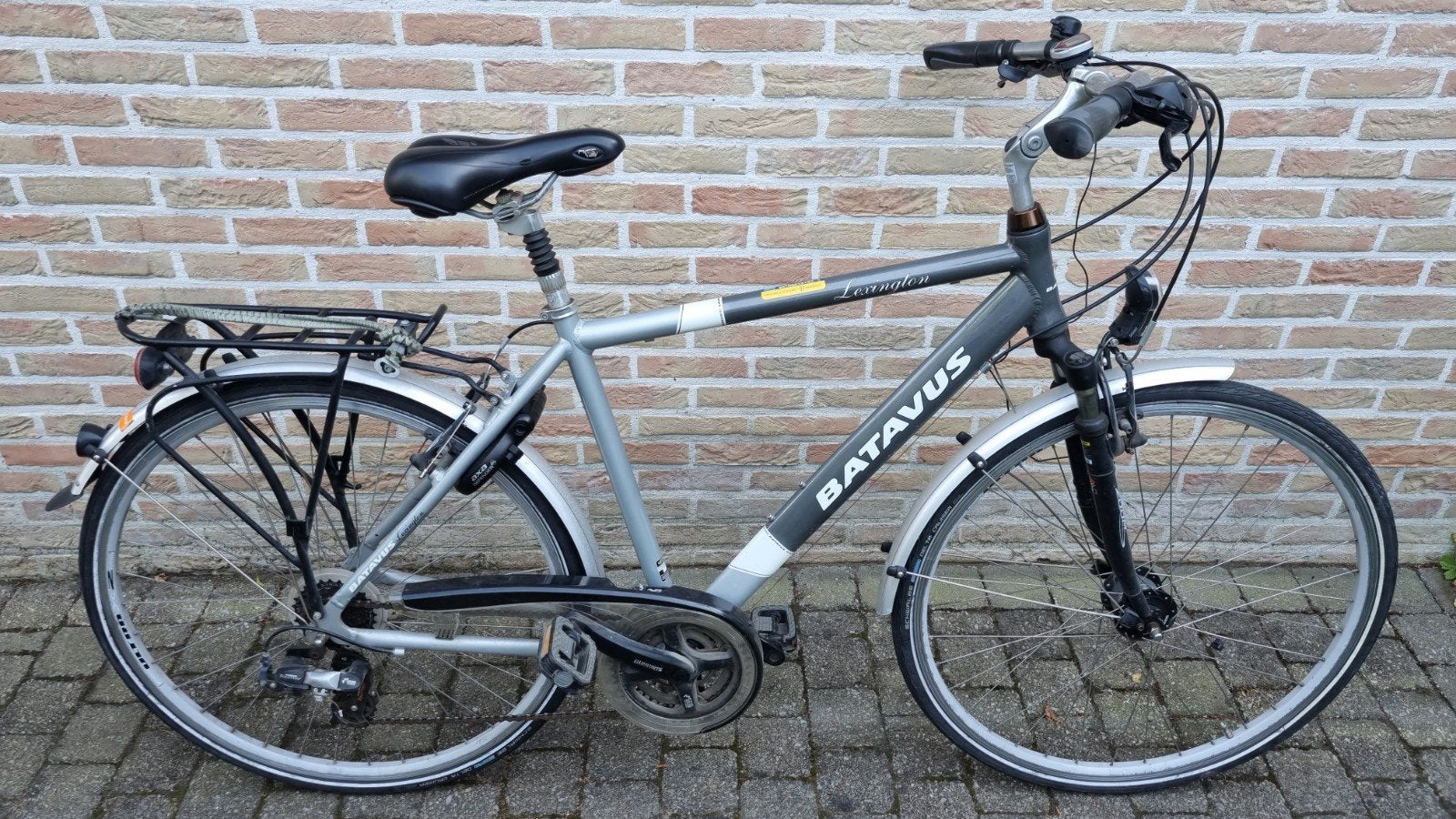 Batavus herenfiets met vering, Fietsen en Brommers, Ophalen, Gebruikt, Vering, Velgrem