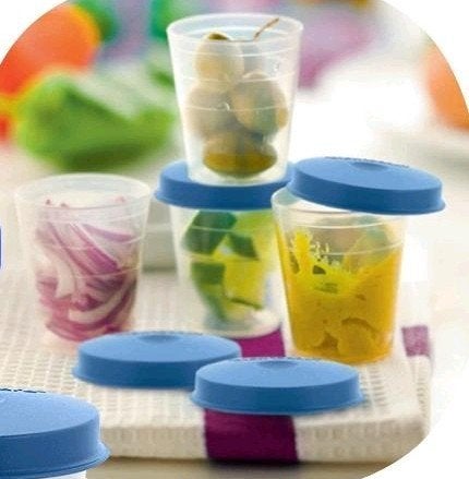 Tupperware 2 mini bekers, Ophalen of Verzenden, Nieuw