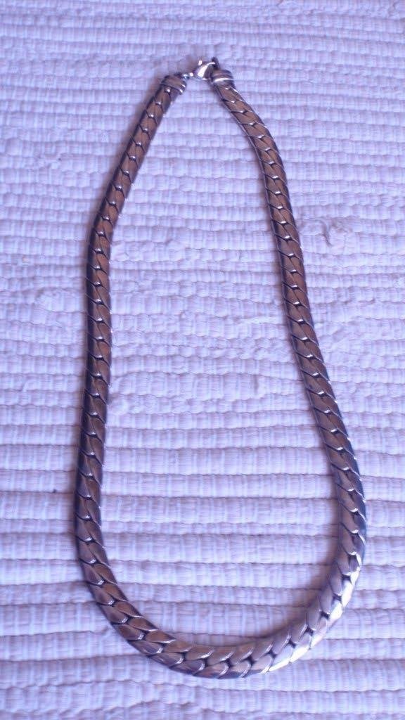 Echte vintage platte schakelketting voor heren, Ophalen