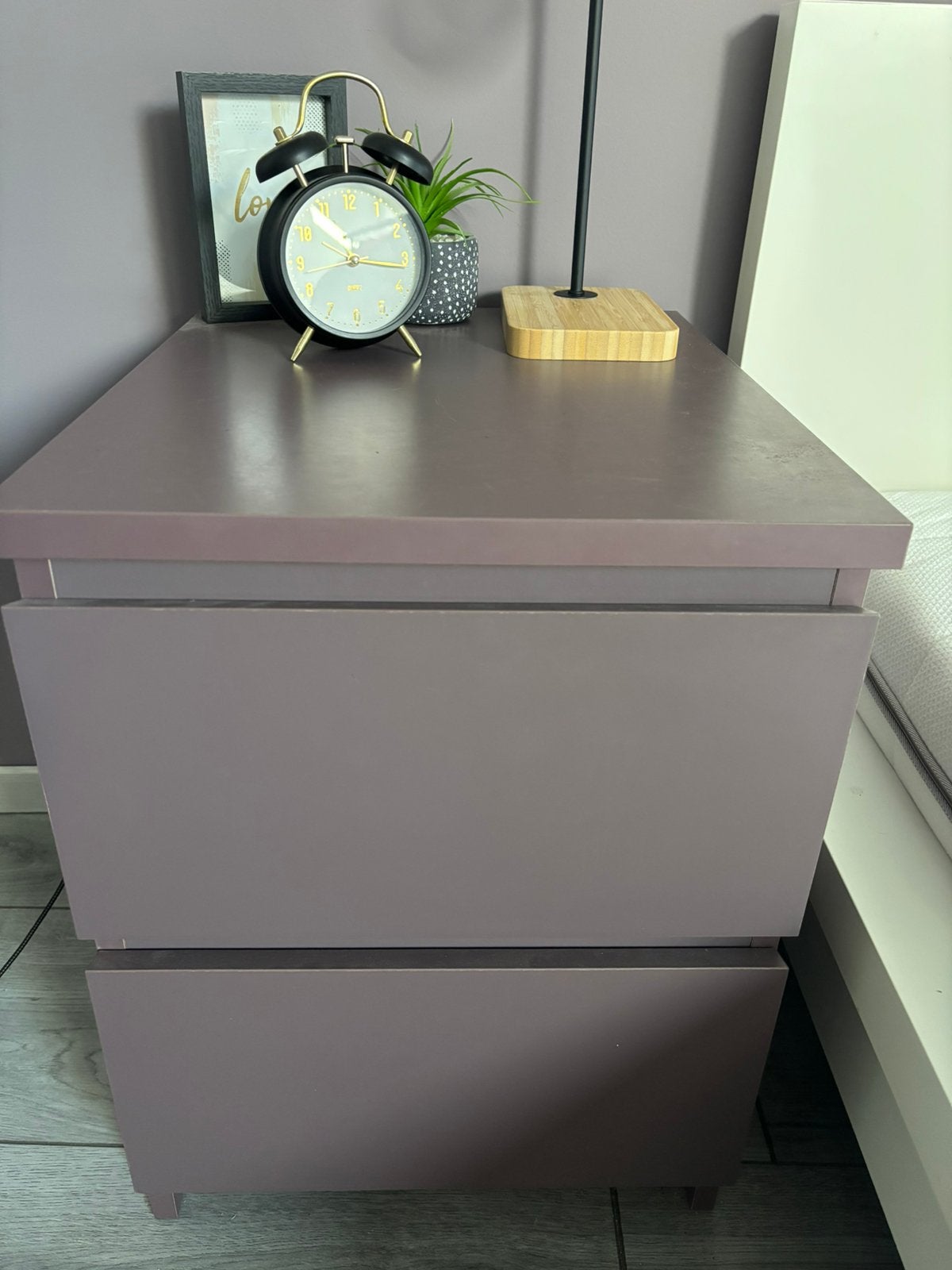 Set van 2 malm IKEA nachtkastjes, Ophalen, Gebruikt
