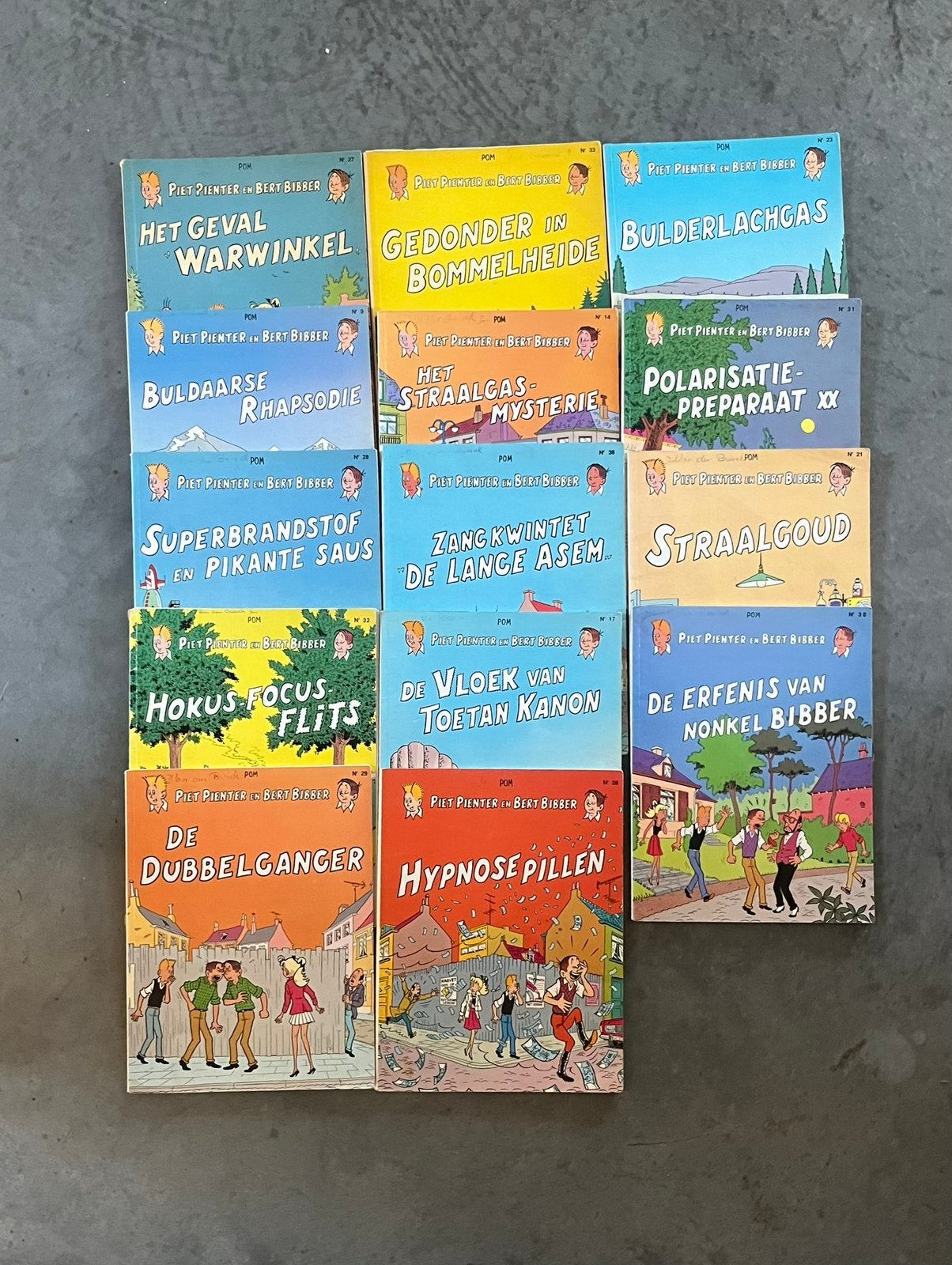 Pieter pienter en bert bibber, Comics, Envoi, Utilisé