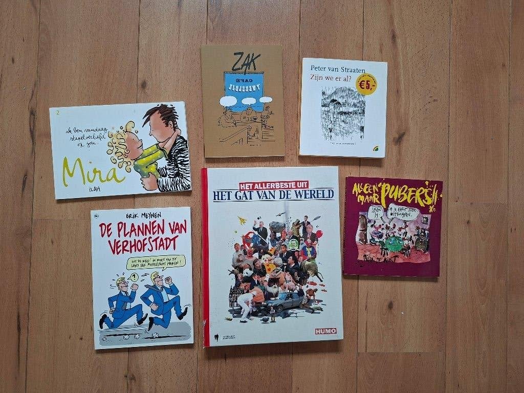 6 Boeken humor en cartoons voor 4 euro, Ophalen of Verzenden, Cartoons