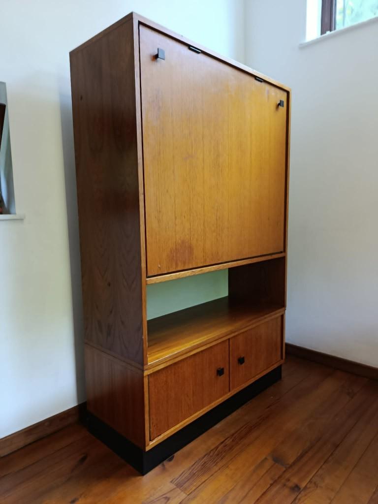 Secretariaatskast, vintage bureau uit de jaren 60, Ophalen, Gebruikt, Vintage, années 60