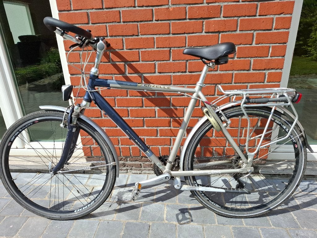 Gazelle sportieve herenfiets | Maat 57 | Shimano Alivio, Ophalen, Gebruikt, Velgrem, Versnellingen