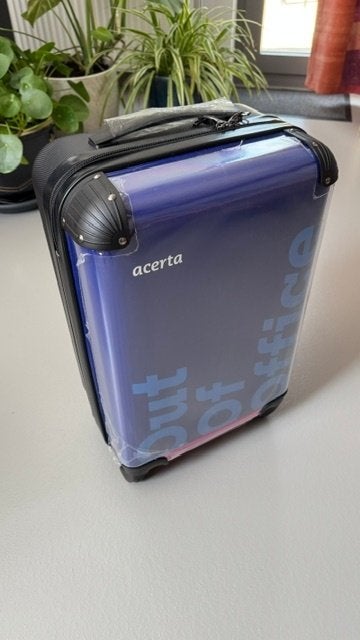 Acerta – Out of Office Trolley, Wieltjes, 50 tot 60 cm, Hard kunststof, Nieuw