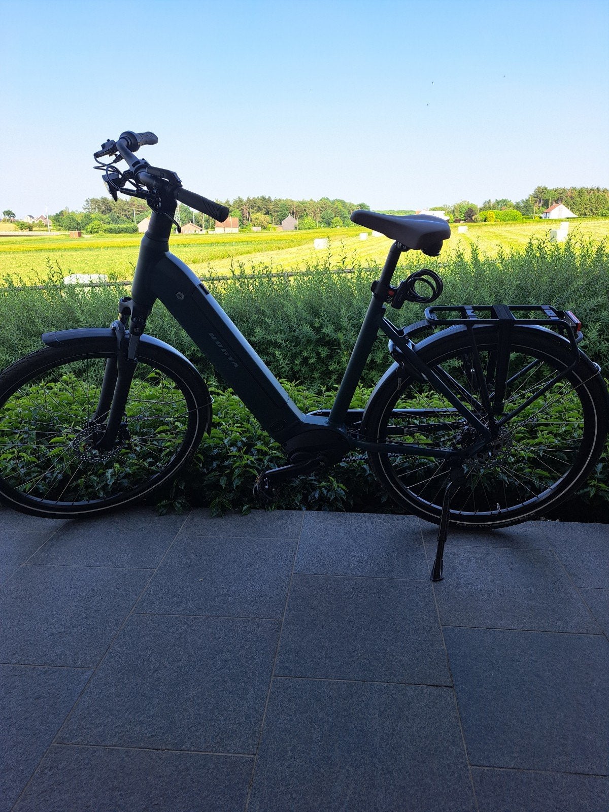 Electrische herenfiets M 54., Ophalen