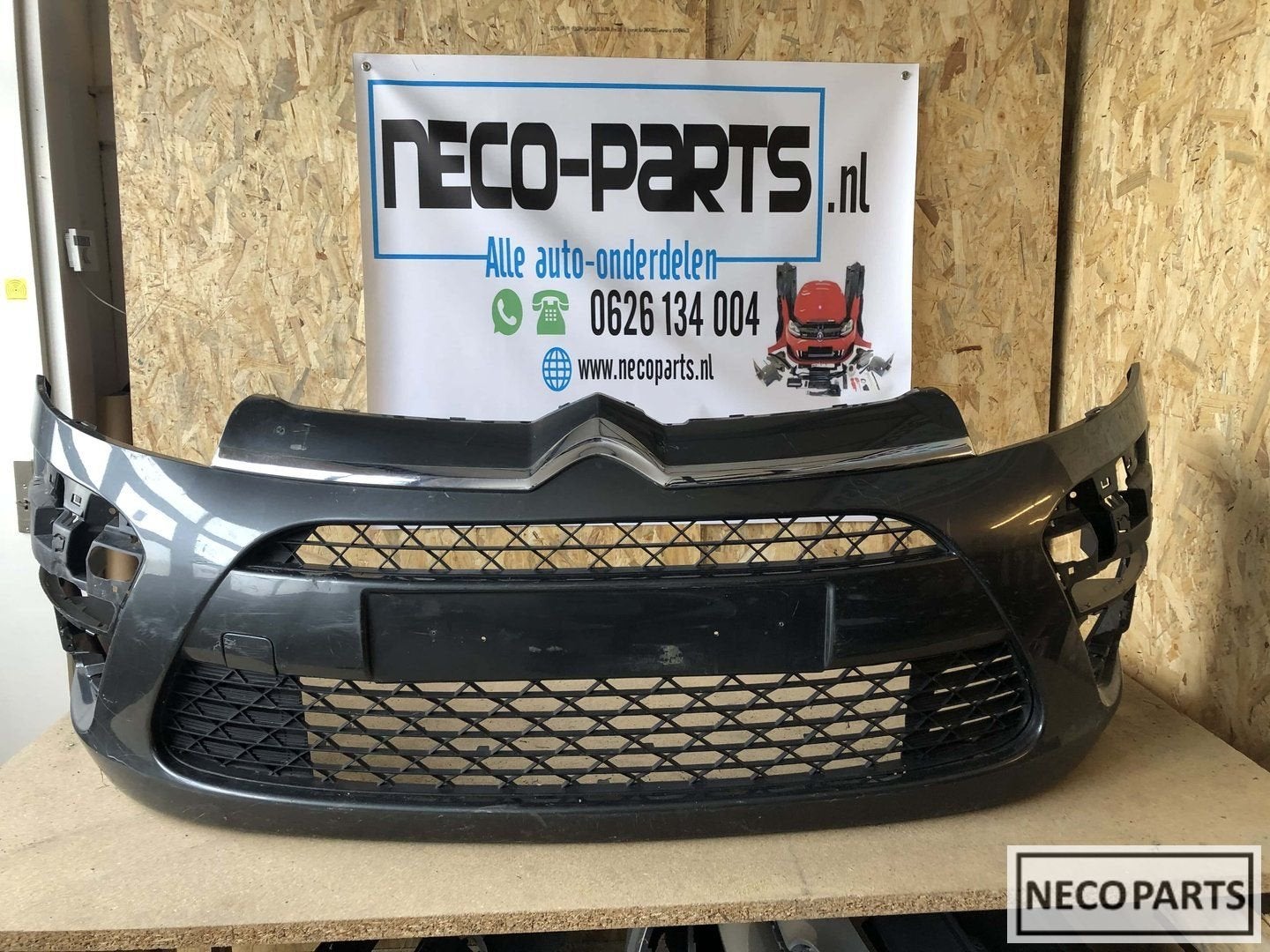 Citroën c4 Picasso bumper voorbumper grill 2007-2010 origine, Auto-onderdelen, Ophalen, Gebruikt, Voor, -