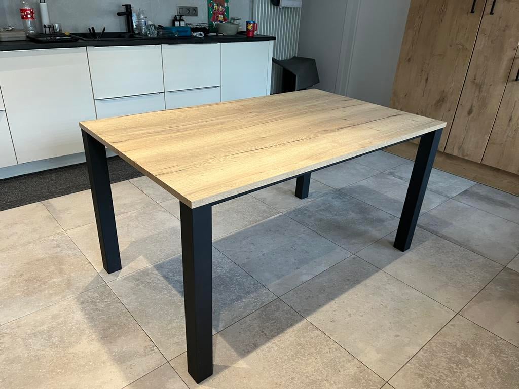Eettafel met bijpassende stoelen, Huis en Inrichting, Tafels | Eettafels, Ophalen, 100 tot 150 cm, Nieuw, 50 tot 100 cm