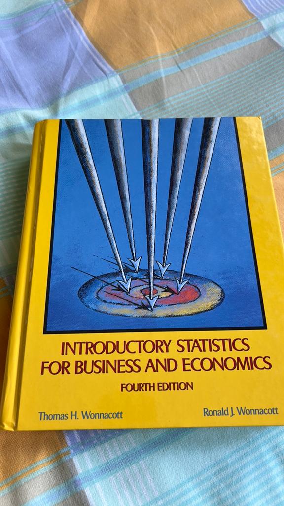 Introductory statistics wonnacott, Boeken, Ophalen, Zo goed als nieuw