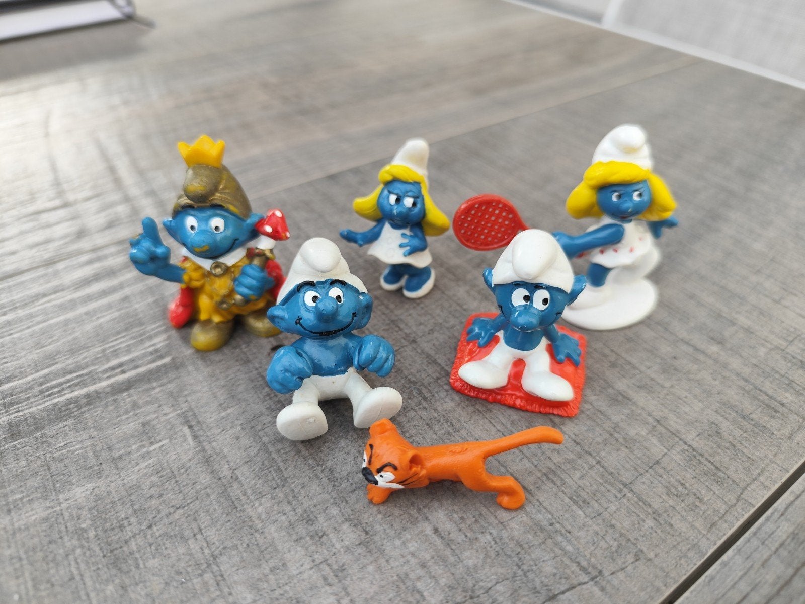 vintage smurfen 6 stuks, Verzamelen, Ophalen of Verzenden