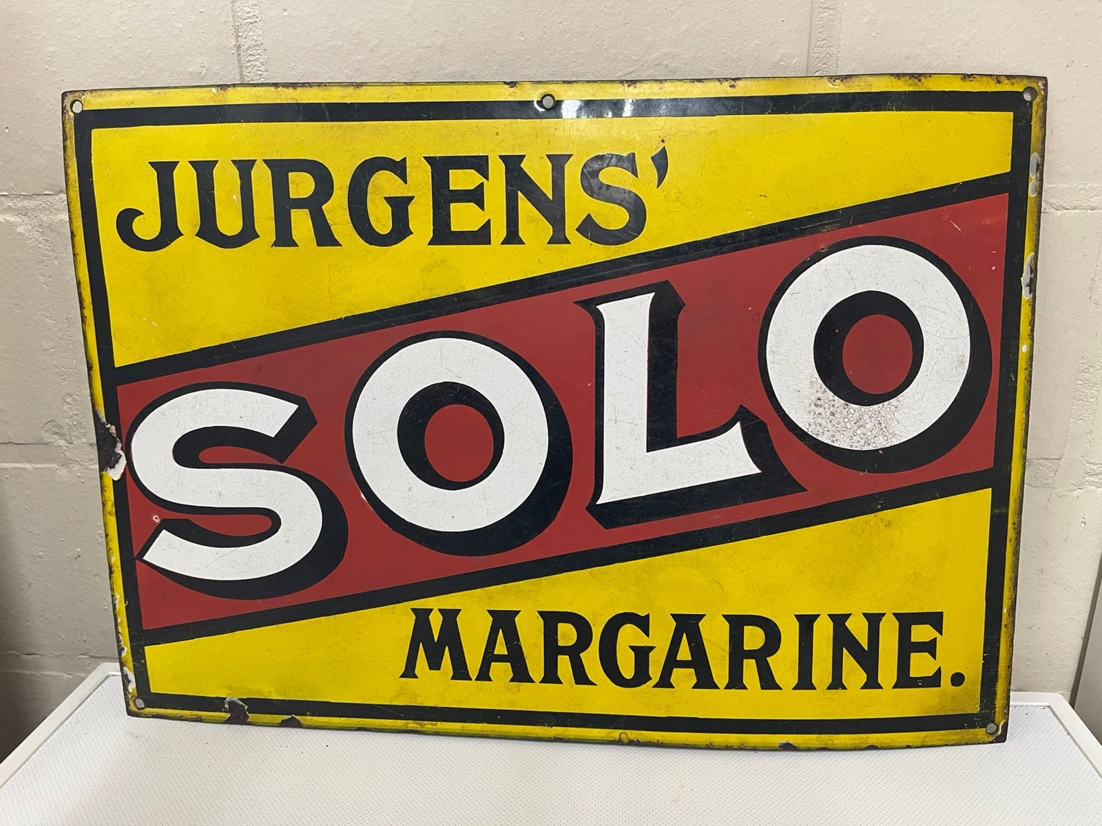 Jurgens solo margarine emaille 50 op 35, Enlèvement ou Envoi, Comme neuf
