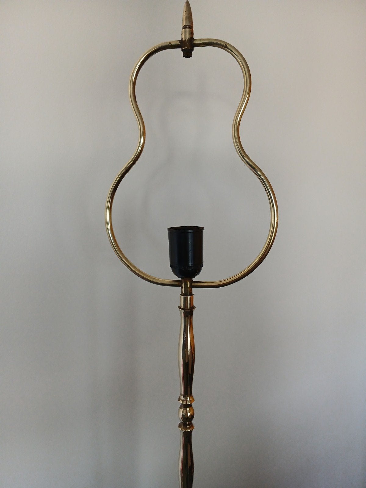 elegante, fijne, staande lamp, koper, vintage, Ophalen, Met snoer/stekker, Gebruikt, Metaal