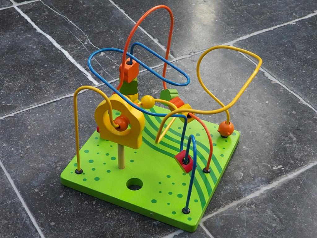 spiraal met blokjes en parels, Ophalen of Verzenden