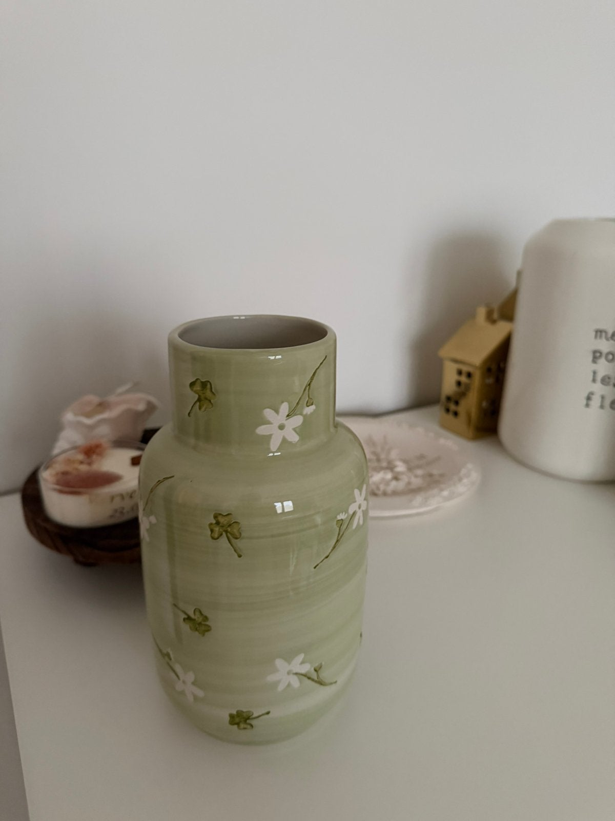 Een groene vaas met bloemen, Ophalen, Zo goed als nieuw