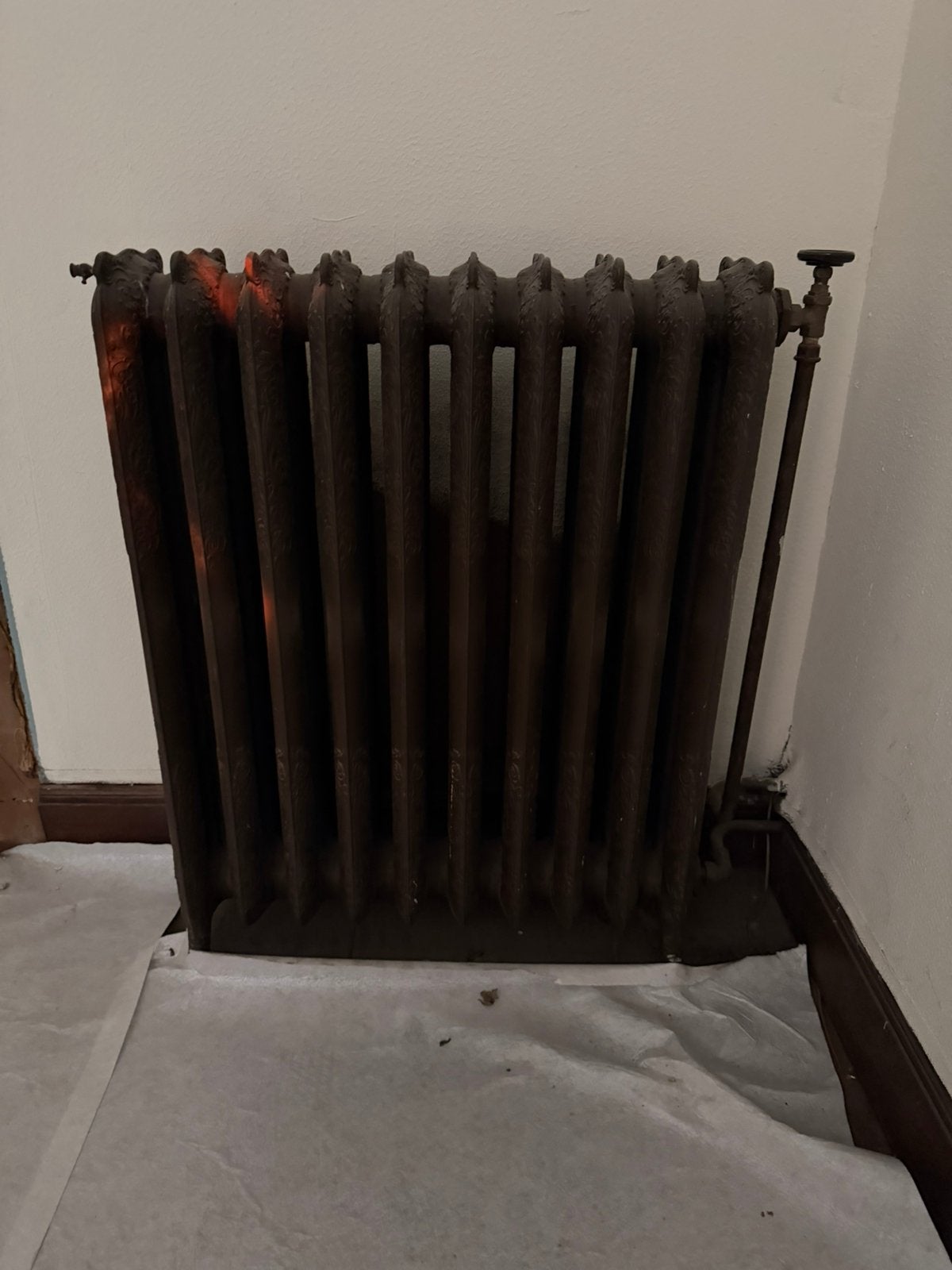 Authentieke gietijzer radiator, Doe-het-zelf en Bouw, Ophalen, Gebruikt, Radiator