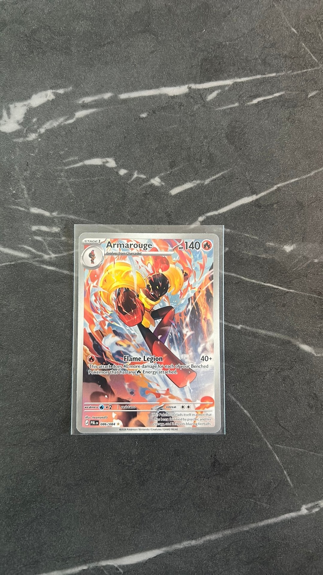 Armarouge 086/084 (pokémon), Hobby en Vrije tijd, Ophalen, Zo goed als nieuw