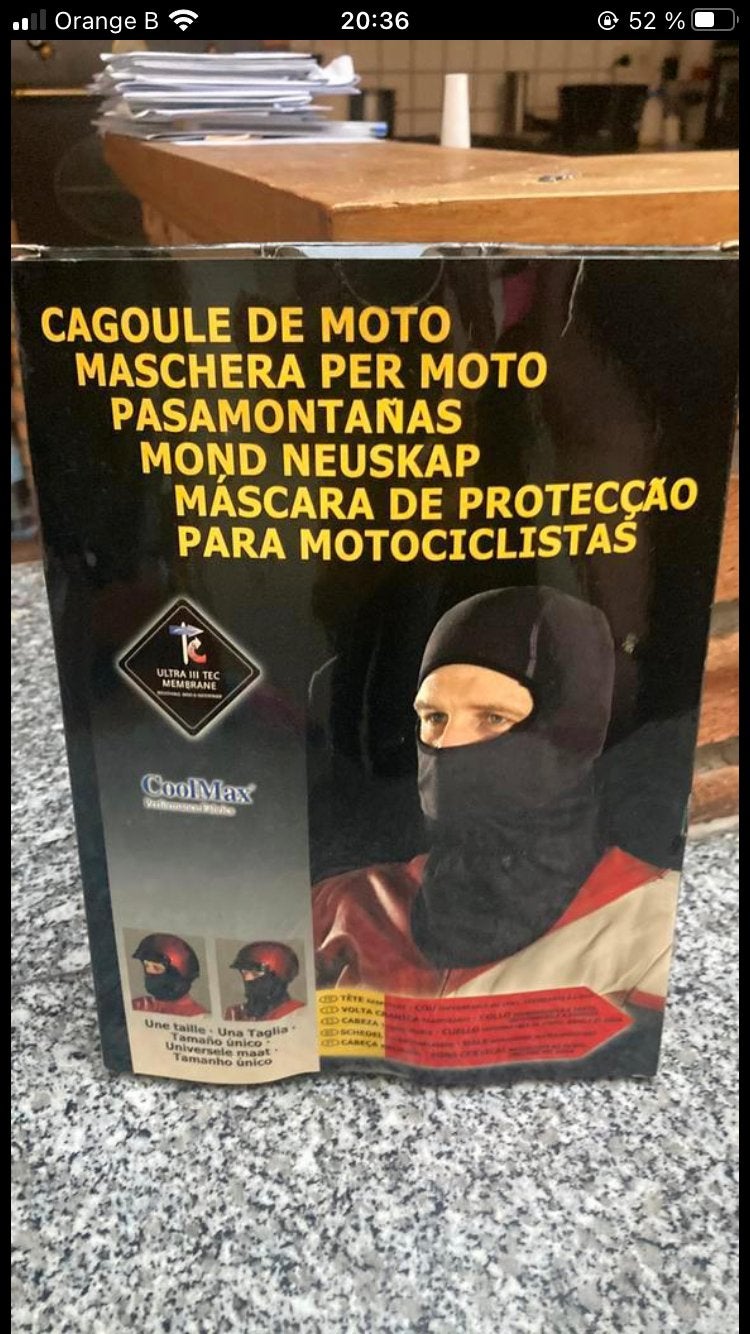 Cagoule de moto T:unique, Ophalen, Zo goed als nieuw