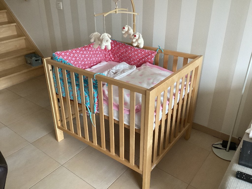 Babybox, Kinderen en Baby's, Ophalen, Zo goed als nieuw, Rechthoekig, In hoogte verstelbaar