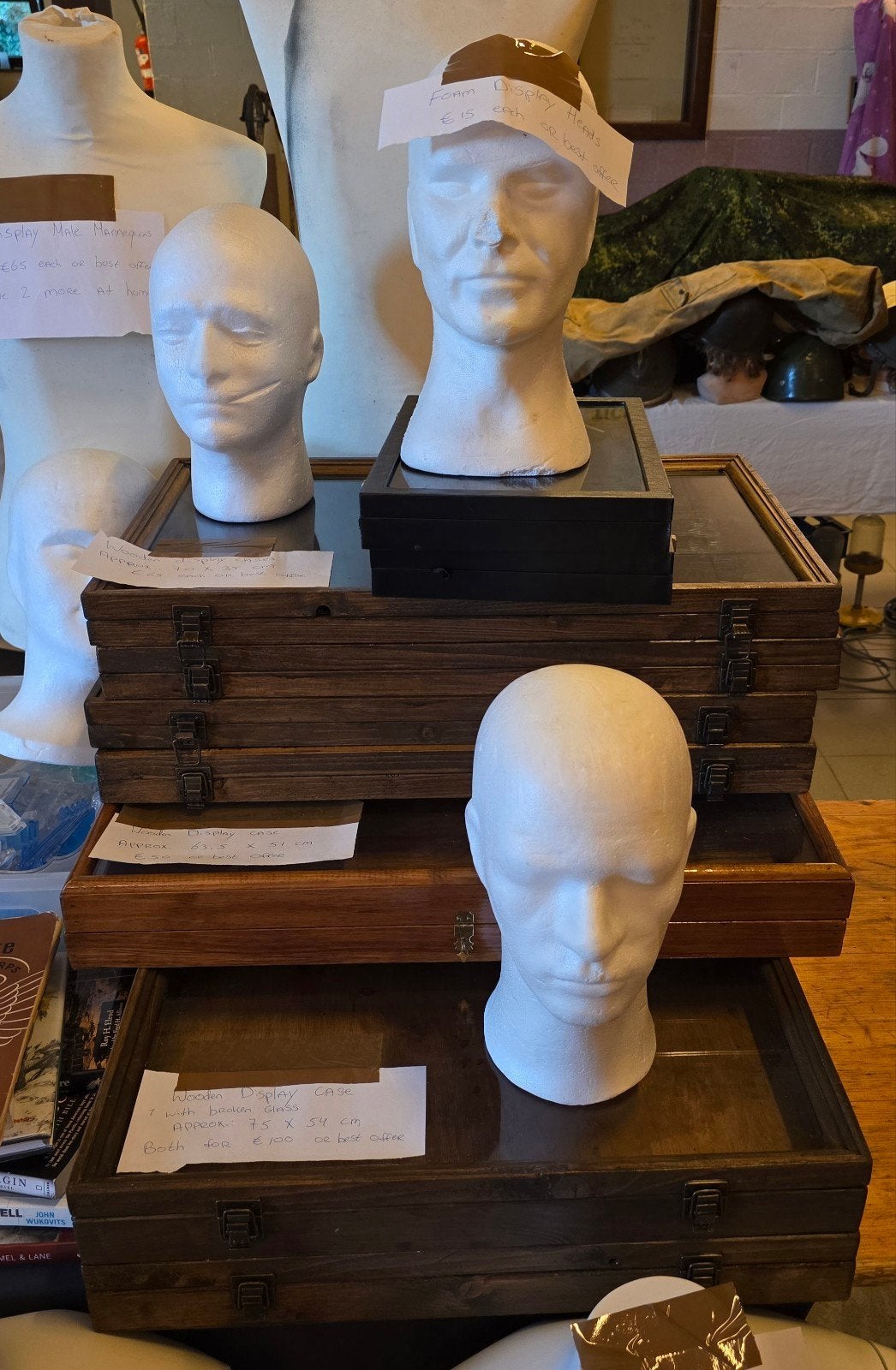 Diverse Collectie Display Materiaal, Verzamelen, Militaria | Tweede Wereldoorlog, Landmacht, Lintje, Medaille of Wings, Ophalen