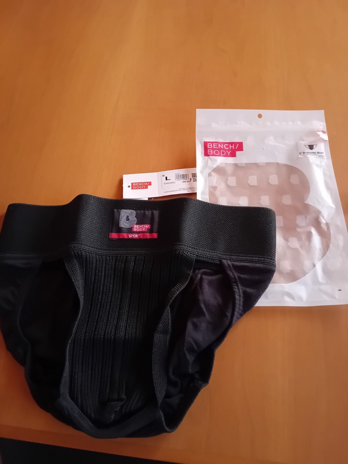 Sport Bench / Body supporter brief - onderbroek, Ophalen, Maat 52/54 (L), Zwart, Nieuw