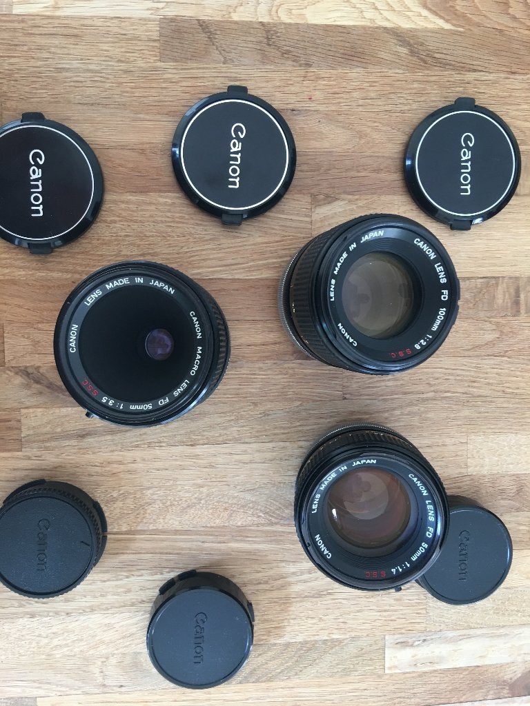 Lot de 2 objectifs Canon Lens FD S.S.C, Enlèvement ou Envoi, Comme neuf, Canon