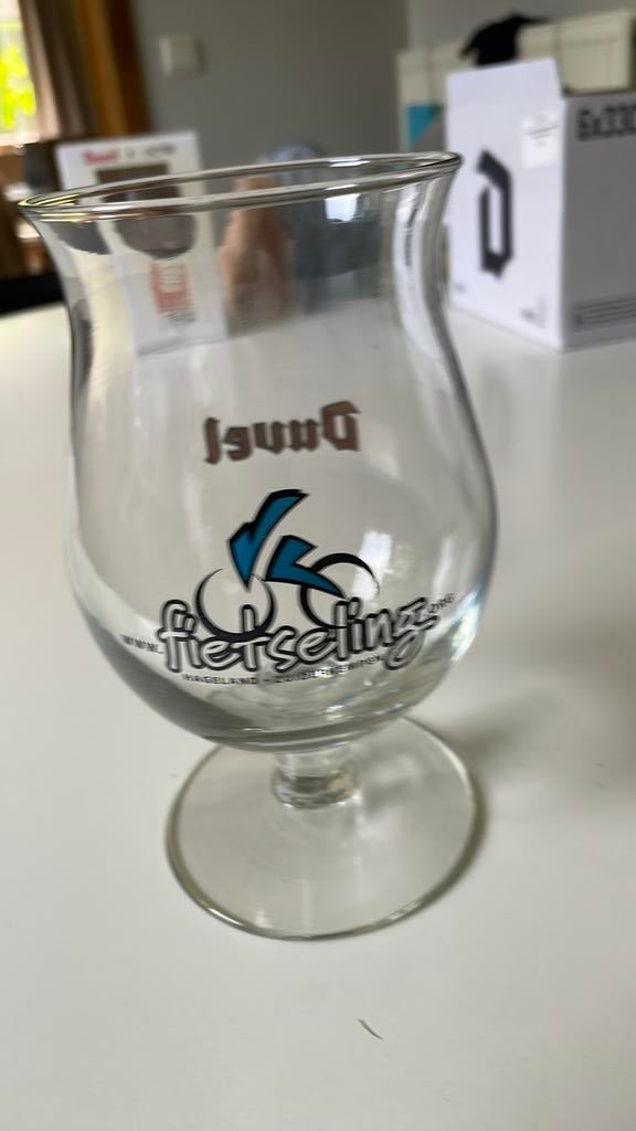 Duvel glas Fietseling, Ophalen of Verzenden, Zo goed als nieuw, Duvel