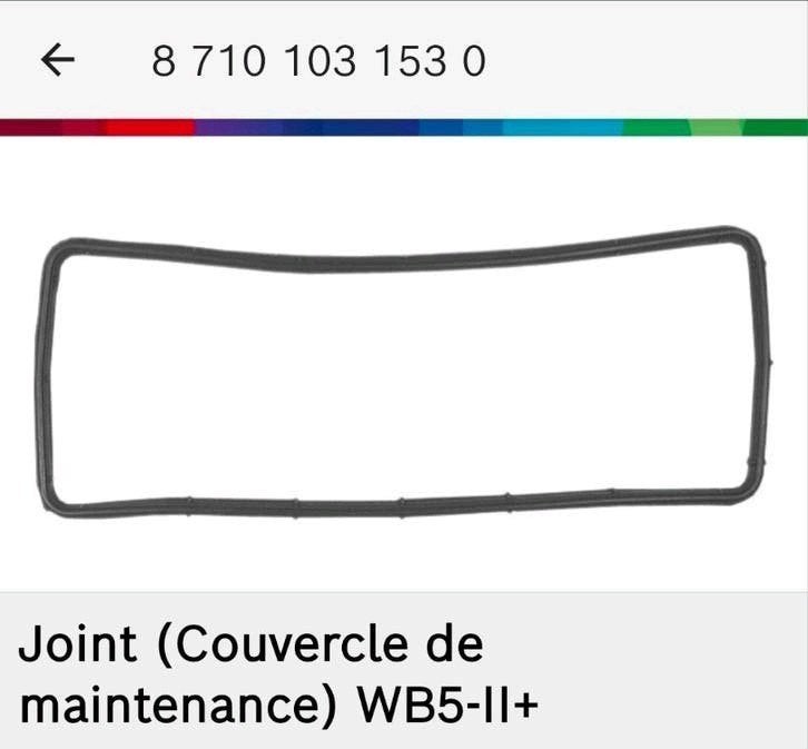 Bosch/Junkers Joint couvercle de maintenance) WB5-ll + (neuf, Collections, Enlèvement ou Envoi, Neuf