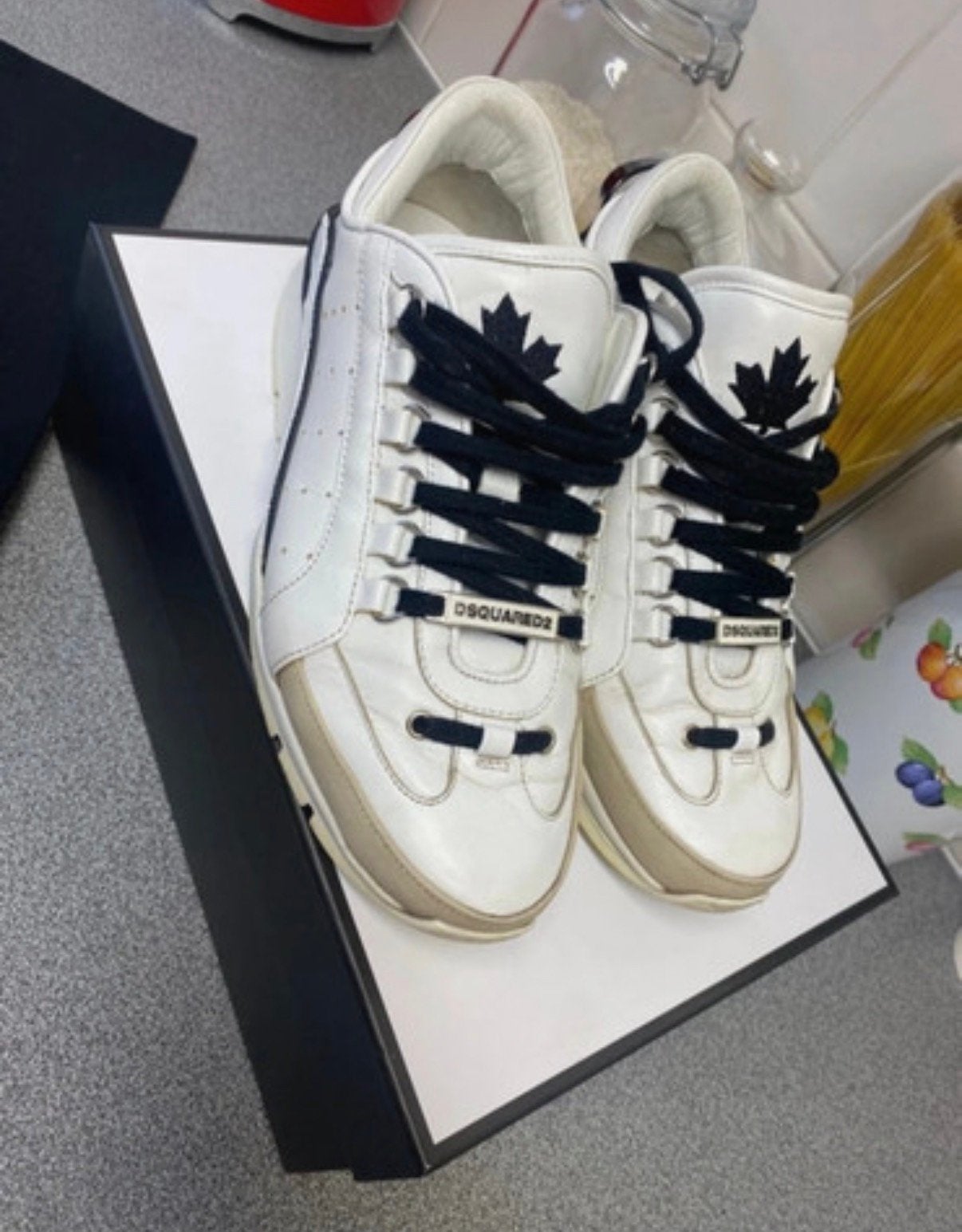 Dsquared 2 schoenen, Kleding | Heren, Schoenen, Wit, Ophalen of Verzenden, Sneakers, Gedragen