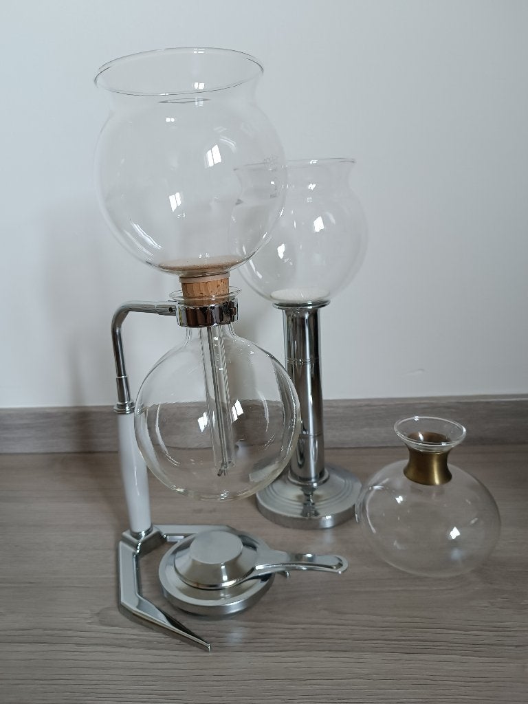 Hellem - Cafetière vintage à dépression 6 tasses (Rare), Electroménager, Cafetières, Café moulu, Réservoir d'eau amovible, Utilisé