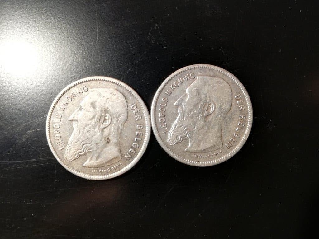 Pieces d'argent - Leopold 2, Verzenden, Zilver
