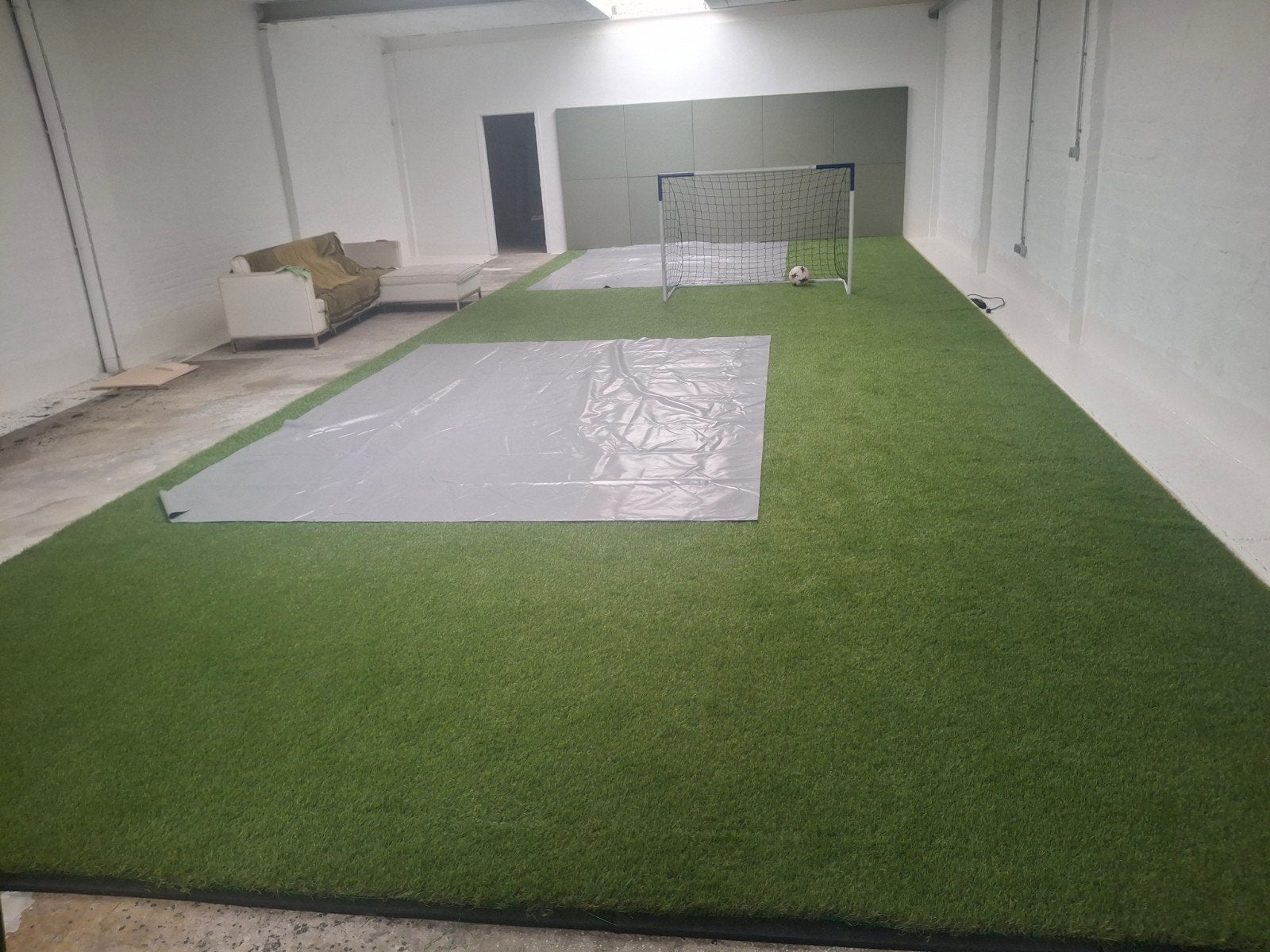 Kunstgras 13 x 5 meter (65m2) Rubberen tegels 65m2 optie, Ophalen, Kunstgras