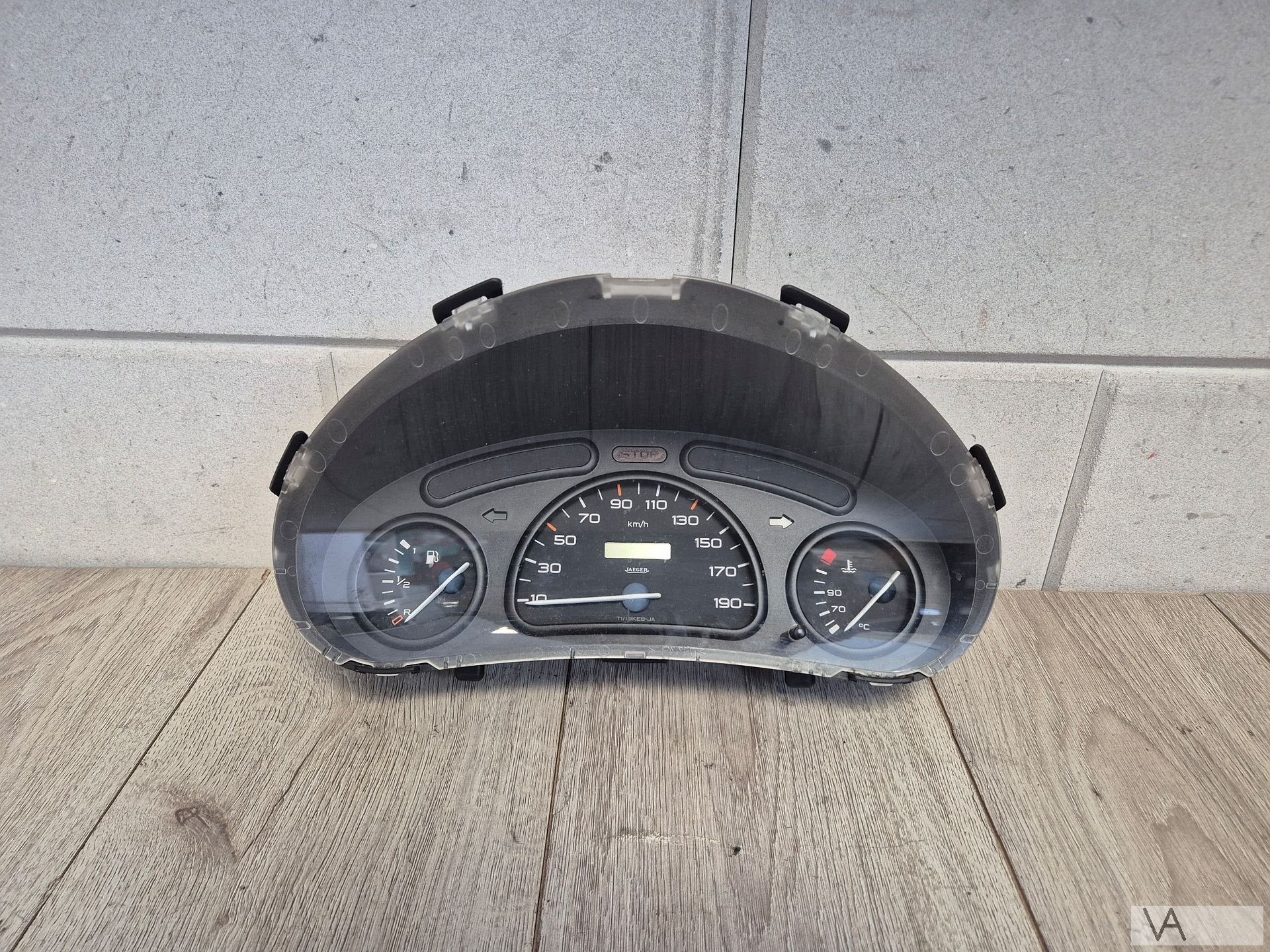 Tellerklok cockpit voor Peugeot 206 1998 - 2002 9634960980, Auto-onderdelen, Gebruikt, -, -, Ophalen of Verzenden