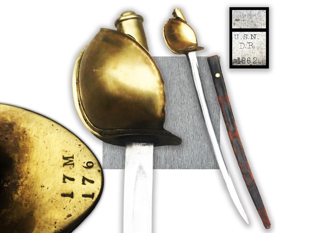 🚨 RARE Marine US Sabre d'abordage NAVY M1862 CUTLASS, Collections, Envoi, Marine, Épée ou sabre