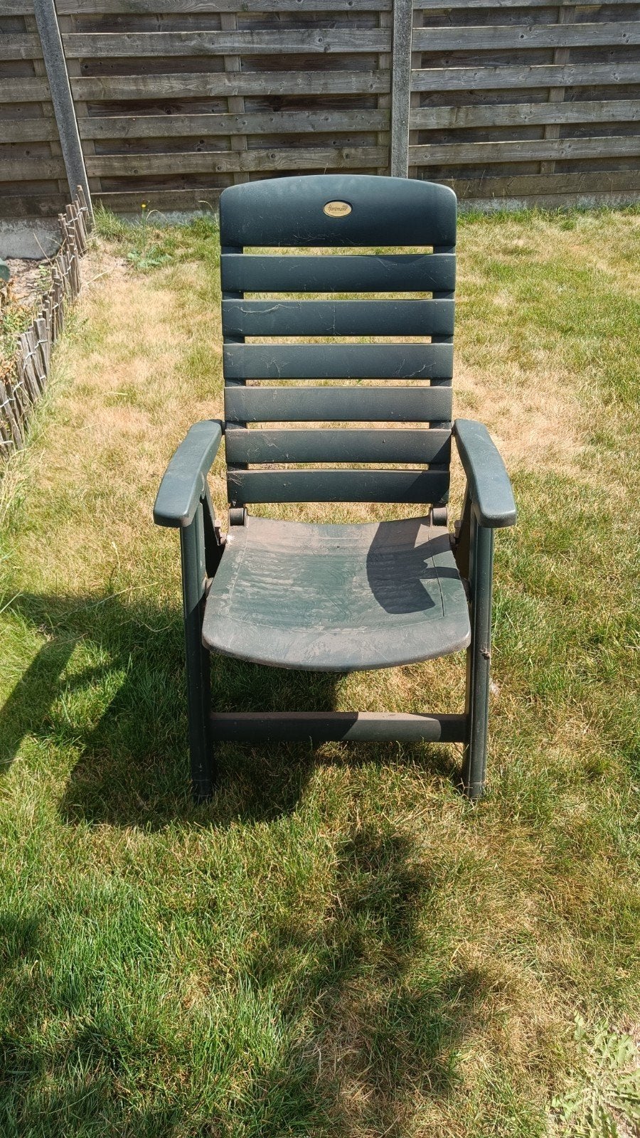 4 stoelen + grote tafel 2, 20 m, Tuin en Terras, Ophalen