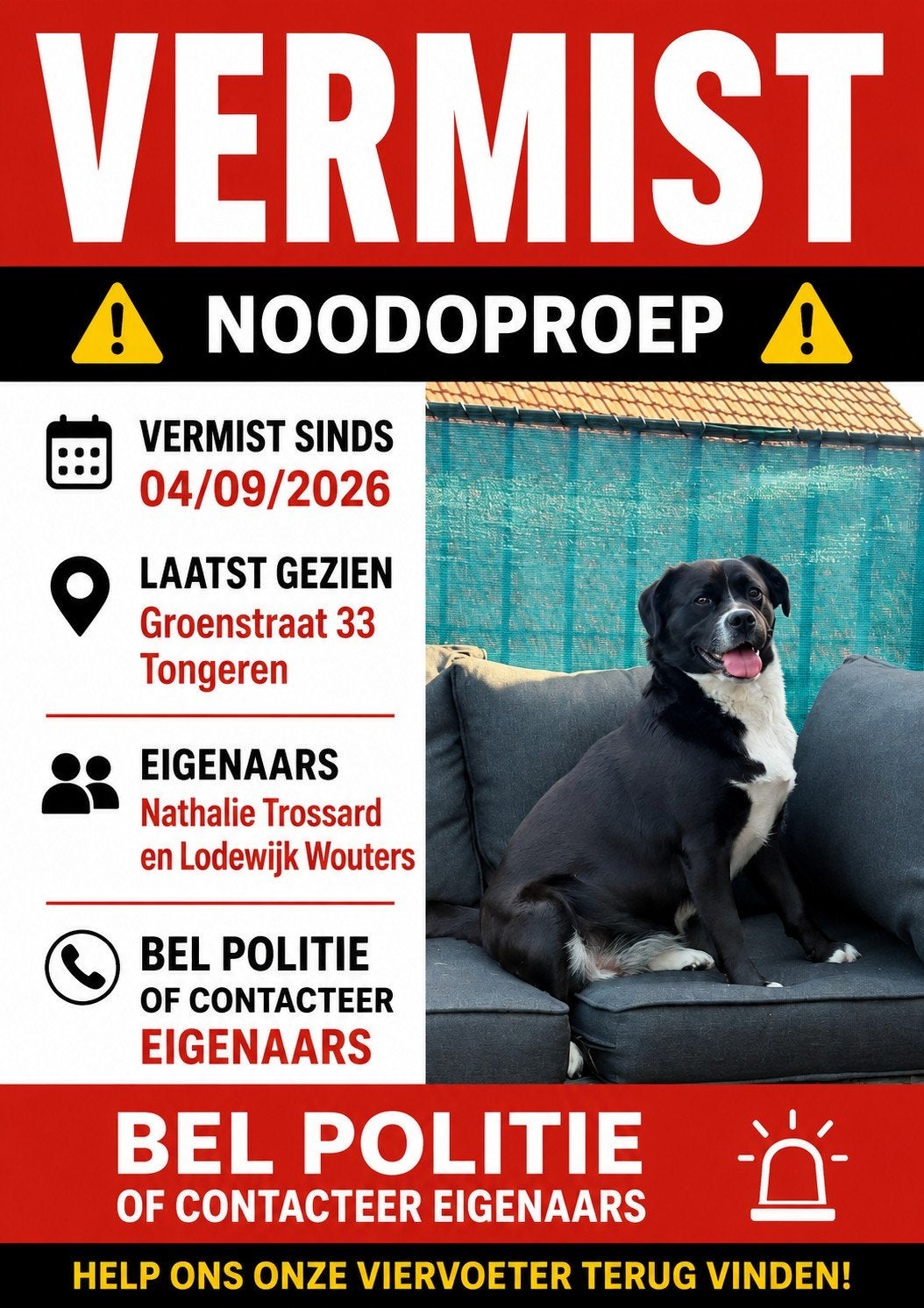 NOODOPROEP TONGEREN