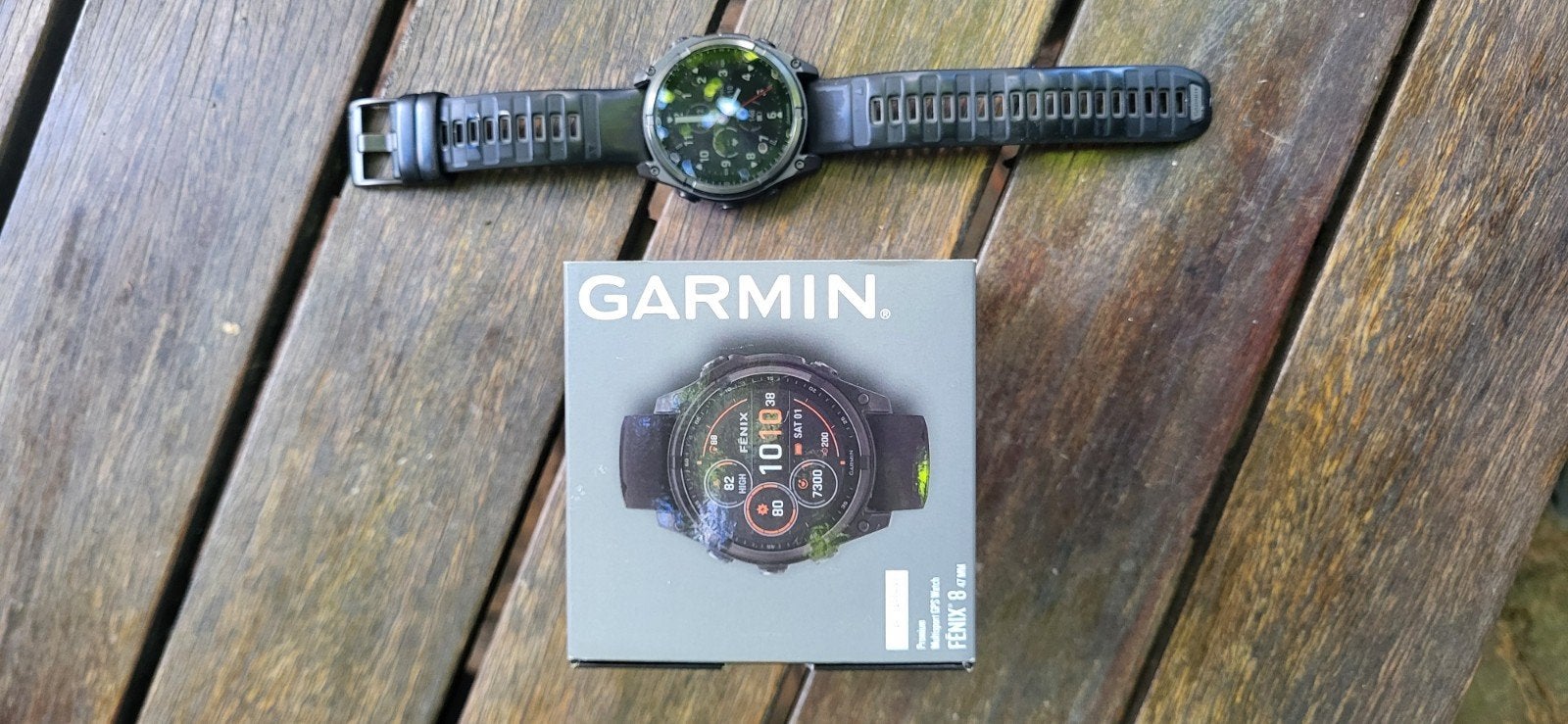 Garmin Solar Saphire Fenix 8 47mm, Zwart, Garmin Fenix 8 Sapphire solar, Ophalen of Verzenden, Zo goed als nieuw
