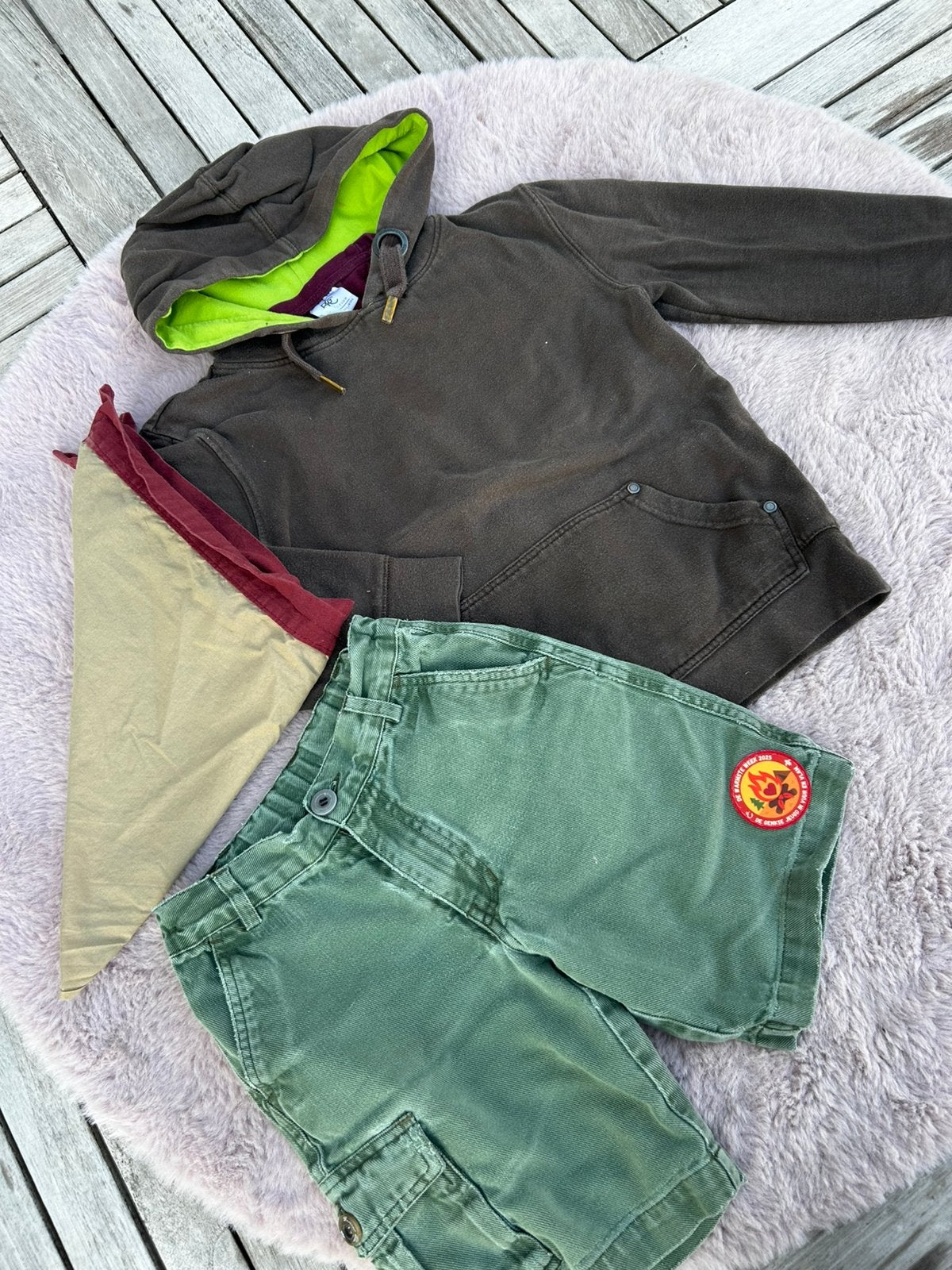 Kleren scouts maat 122-128, Ophalen of Verzenden, Gebruikt, Jongen, Setje