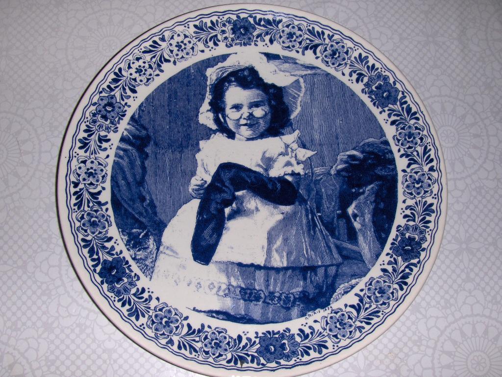 Grote Sierschotel Delfts Blauw 33cm Jaren '70 Perfecte Staat, Ophalen