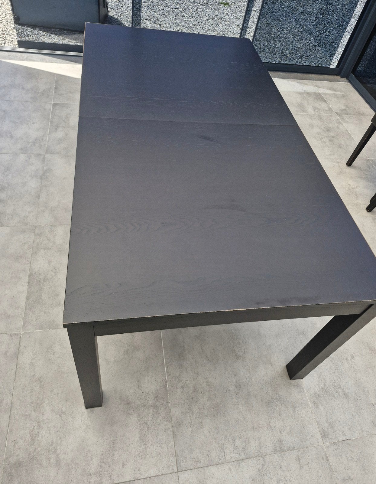 Mooie grote zwart eettafel, Ophalen