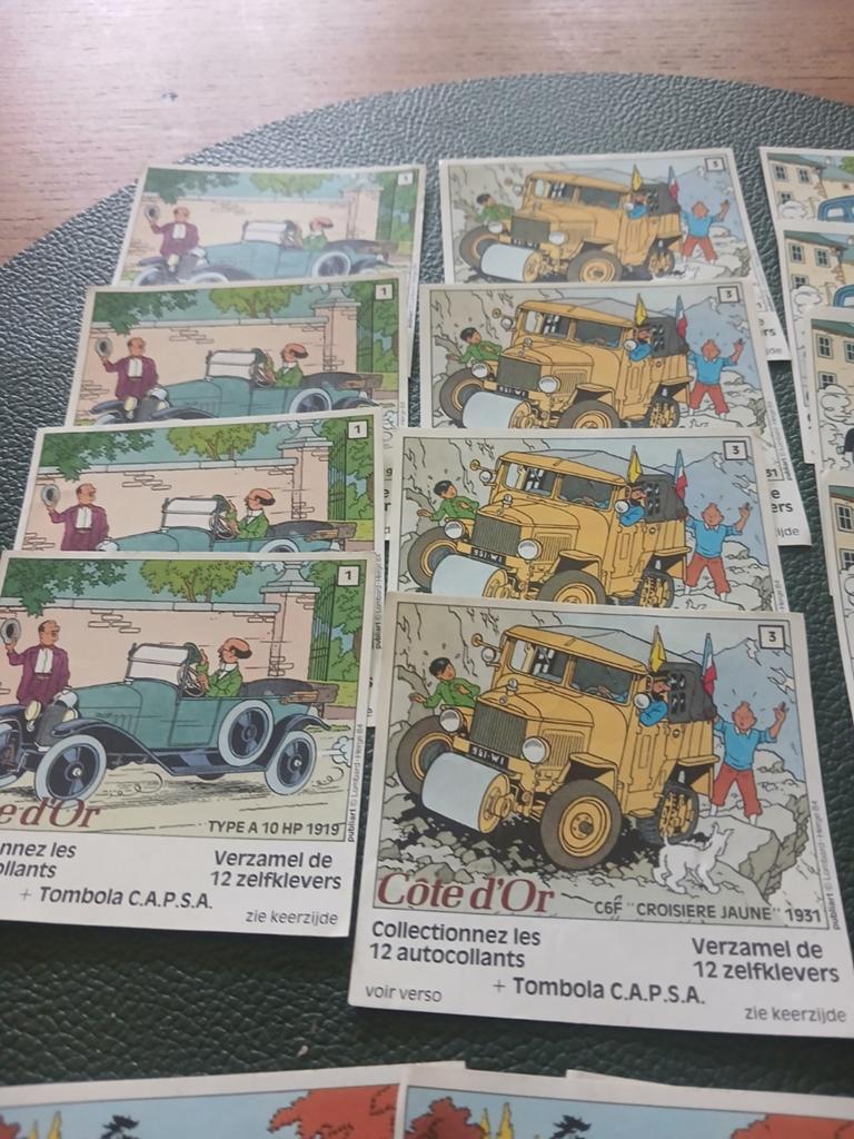 Chocolat côté d or/tintin, Collections