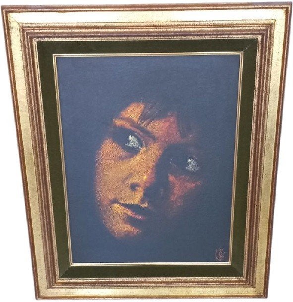 Luc De Ro « Liesbeth ». huile sur panneau., Enlèvement ou Envoi