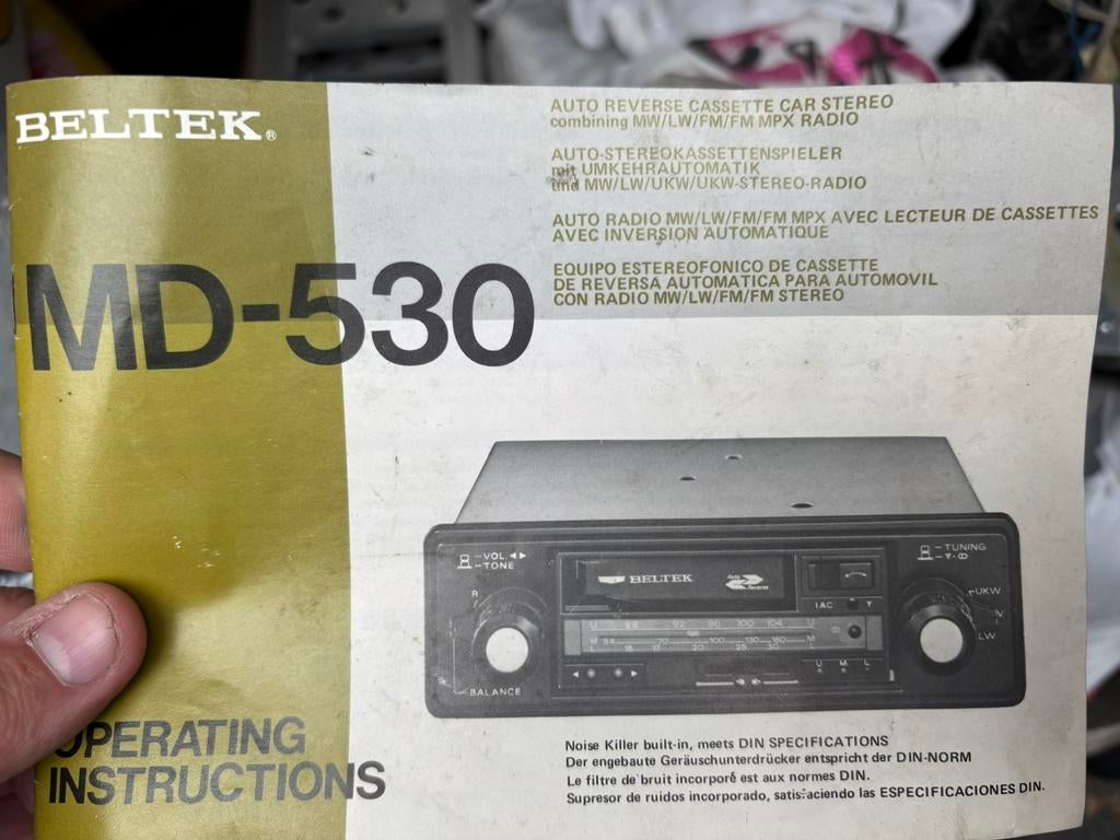 Beltek MD530. Autoradio slechts zestal maand gebruik, Ophalen of Verzenden, Gebruikt